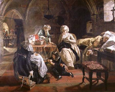 The Royal Family of France in the Prison of the Temple in 1792 a Edward Matthew Ward
