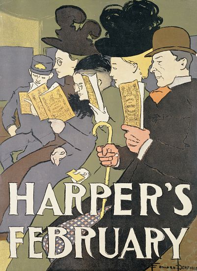 Harper's February a Edward Penfield