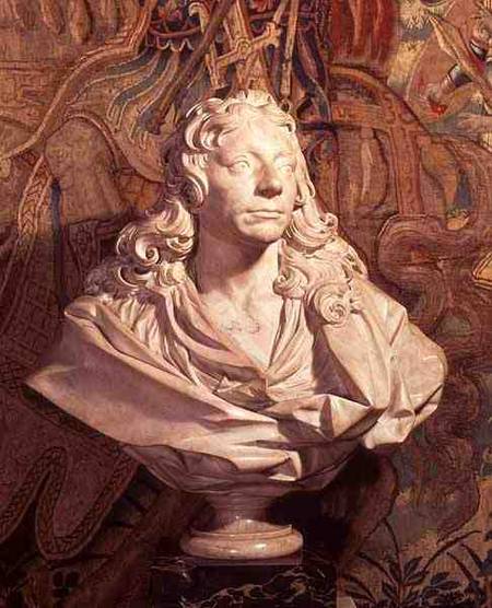 Portrait bust of Sir Christopher Wren (1632-1723) a Edward Pierce