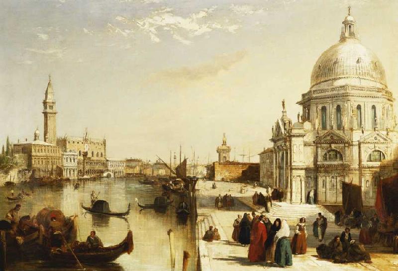 Der Canal Grande mit Santa Maria Della Salute, Venedig. a Edward Pritchett