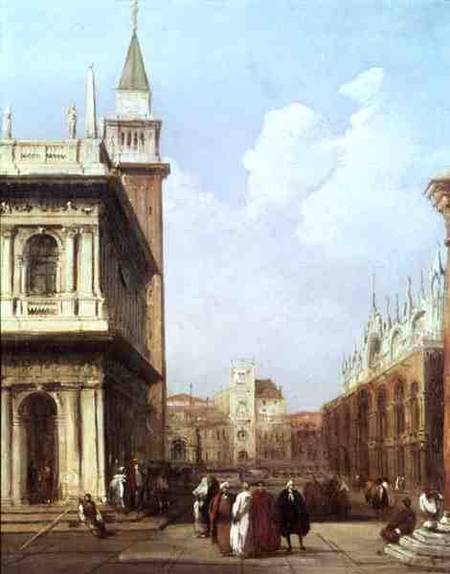 Venice from the Piazzetta looking towards Codussi's Clock Tower a Edward Pritchett