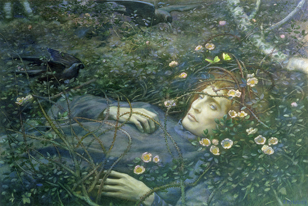 'Oh What's That in the Hollow?' a Edward Robert Hughes