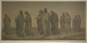 Christus mit den Jüngern wandelnd (erste Komposition)