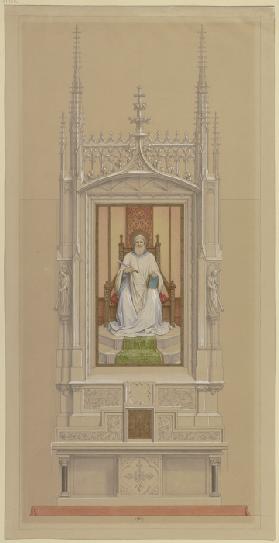 Entwurf eines Bartholomäus-Altars für den Frankfurter Dom