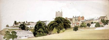 A View of Richmond Castle, Yorkshire a Edward W. Robinson
