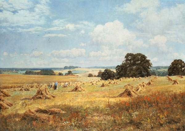 Grain harvest a Edward Wilkins Waite