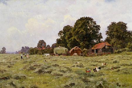 Haymaking in Fittleworth, Sussex