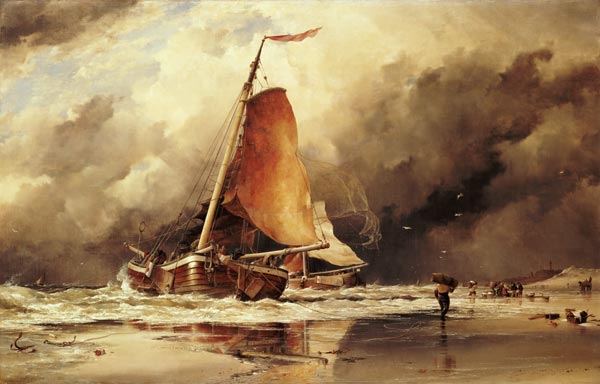 Seascape a Edward William Cooke