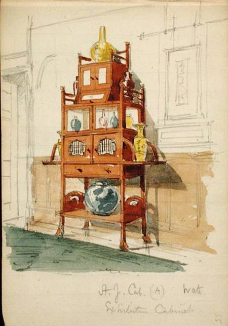 Exhibition Cabinet a Edward William Godwin