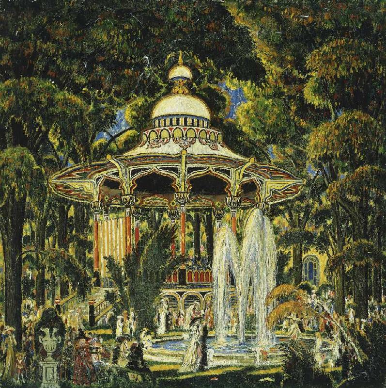Pavillon im Central Park. a Edward Middleton Manigault