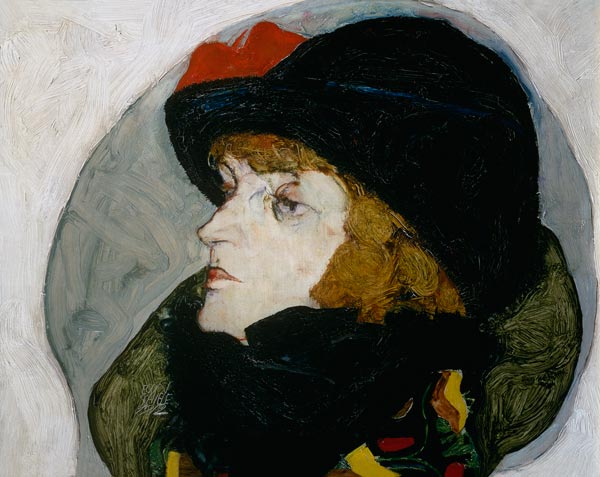 Portrait Ida Roessler a Egon Schiele
