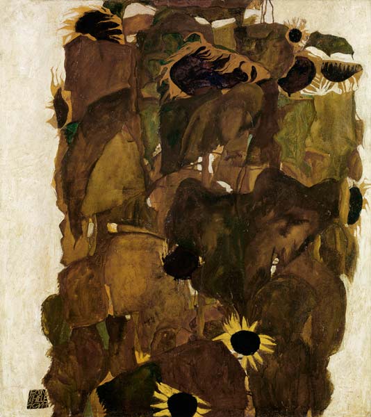 Sunflowers l a Egon Schiele