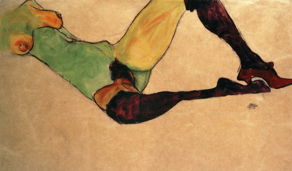 Female Nude a Egon Schiele