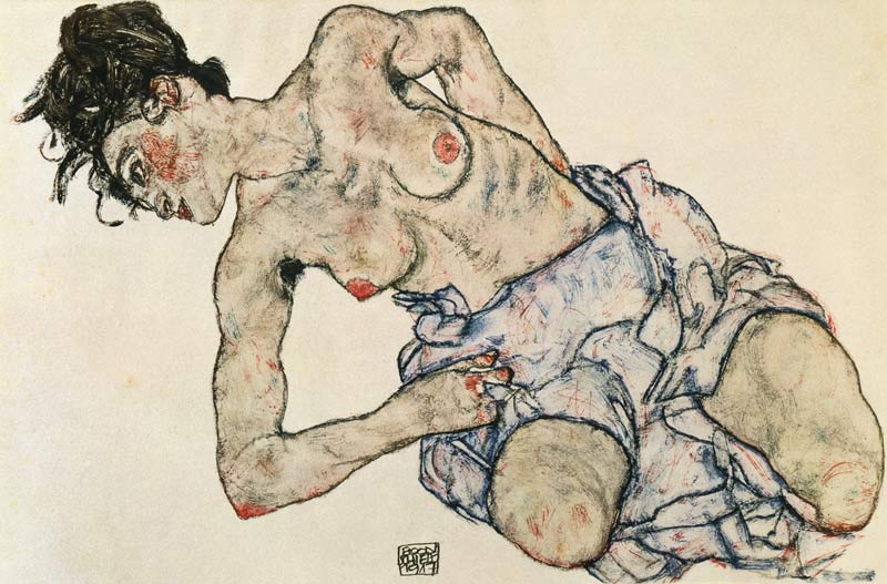 nudo feminile a Egon Schiele