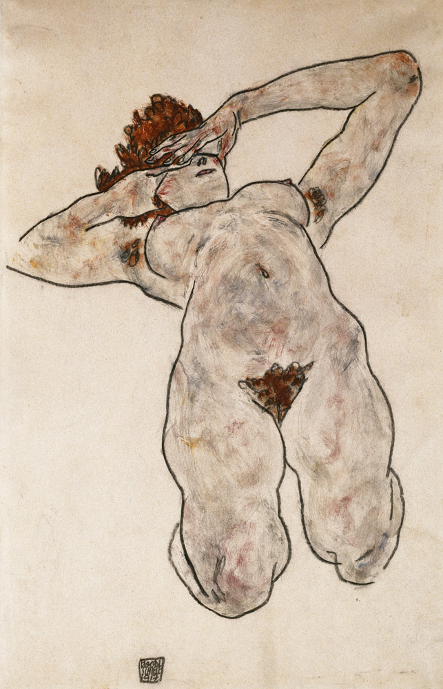 Liegende Nackte a Egon Schiele