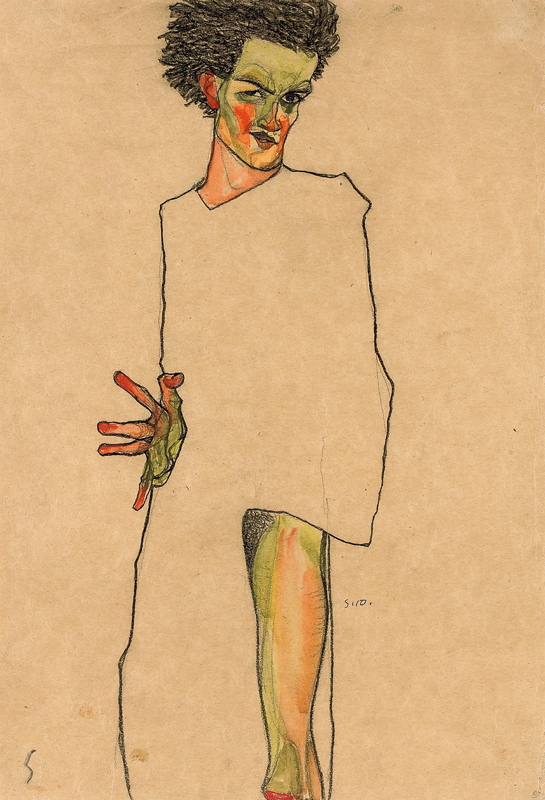 Selbstbildnis a Egon Schiele
