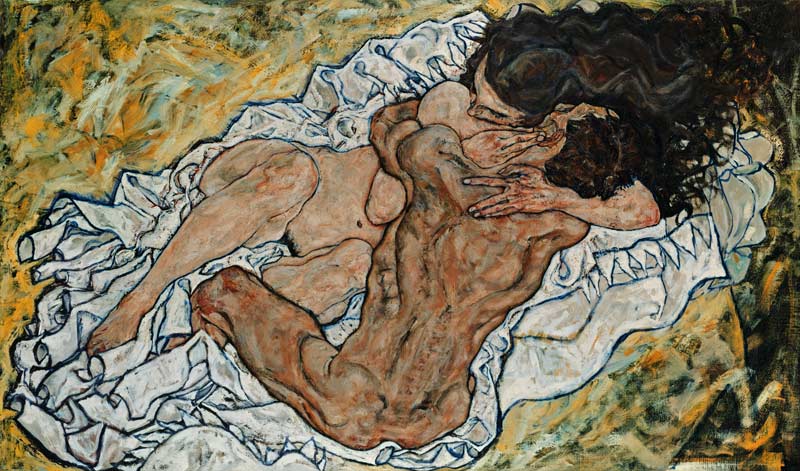 L'abbraccio (gli amanti ll) a Egon Schiele