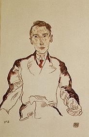 Portrait DrHeinrich Rieger a Egon Schiele