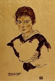 The portrait Ms Toni Rieger a Egon Schiele