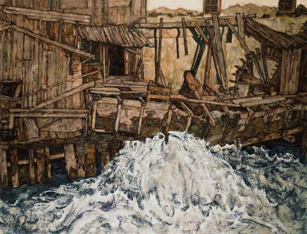 The mill a Egon Schiele