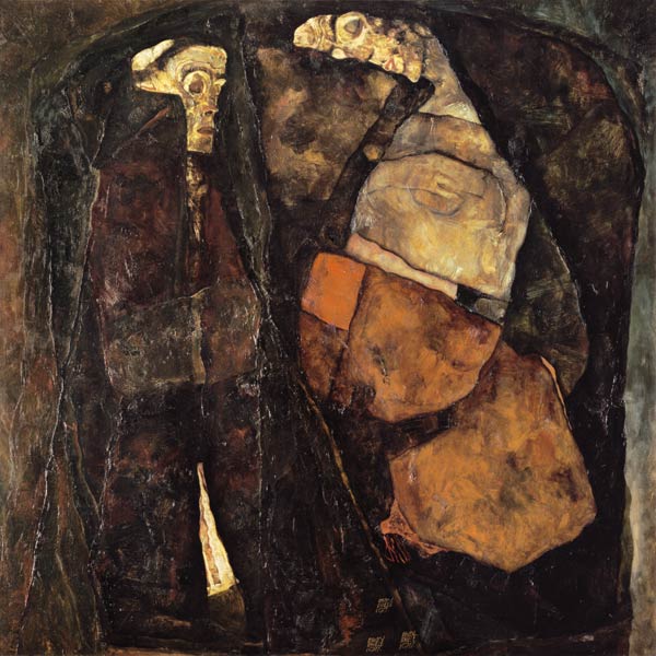 Pregnant woman and death. a Egon Schiele