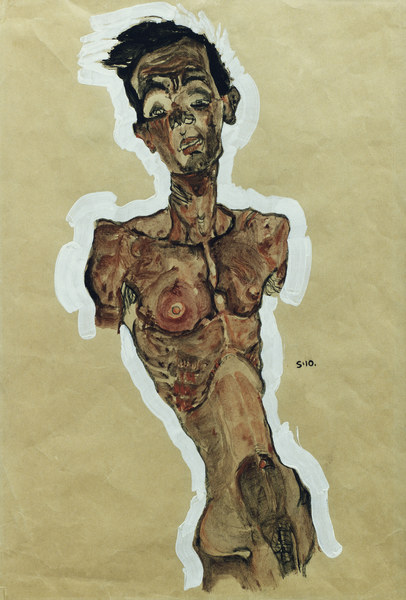 Self-Portrait Nude 1910 a Egon Schiele