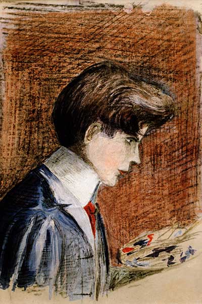 Self-portrait 1905 a Egon Schiele