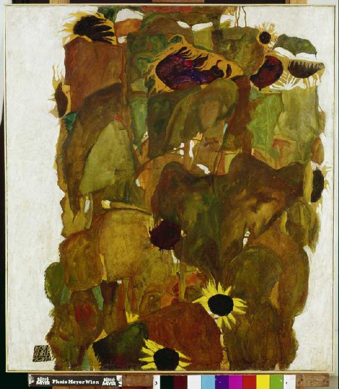 Sonnenblumen a Egon Schiele