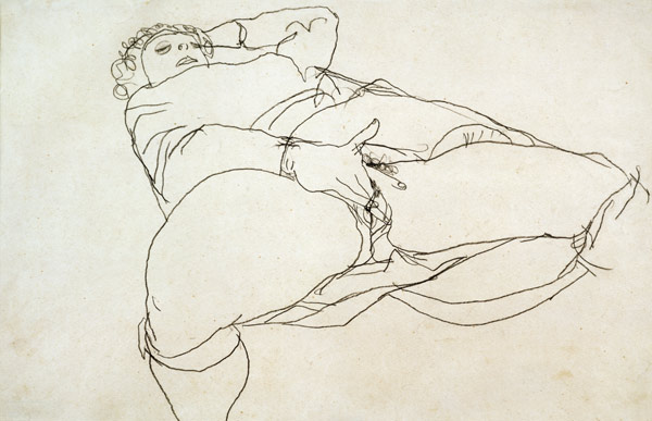Woman Masturbating a Egon Schiele