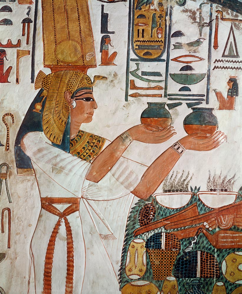 Nefertari Making an Offering, from the Tomb of Nefertari a Egizi