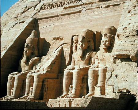 Colossal statues of Ramesses II, from the Temple of Ramesses II, New Kingdom a Egizi