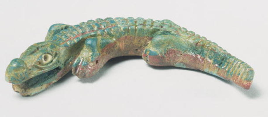 Crocodile, Late Ptolemaic Period to Roman Period, 1st century BC-1st century AD (coloured glass) a Egizi