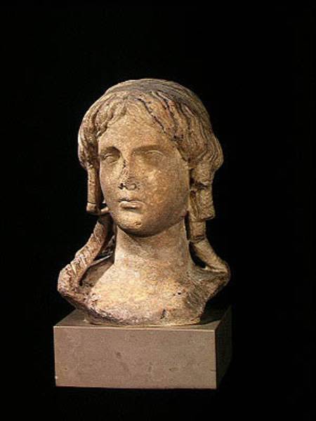 Head of Berenice I (c.317-c.275 BC) or Cleopatra I, Ptolemaic Period a Egizi