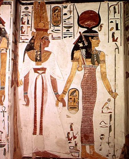 Isis and Nefertari, from the Tomb of Nefertari, New Kingdom a Egizi