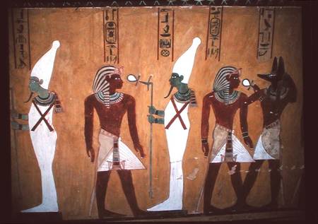 Mural in the tomb of Thutmosis IV (c.1400-1390 BC) a Egizi