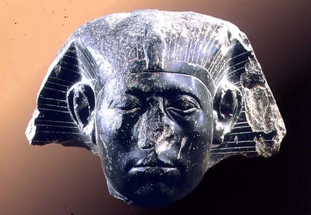Portrait head of Sesostris III (1878-43 BC) from a sphinx a Egizi