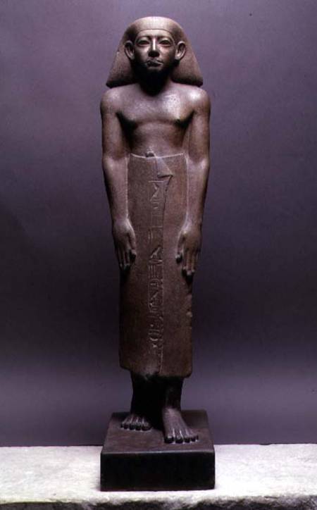 Statuette of Amenemhatankh, worker at Crocodilopolis (Fayum) from the reign of Amenemhat III, Middle a Egizi