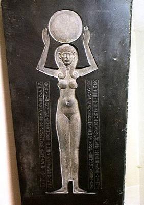 The Goddess Nut Raising the Sun, from the reverse of the lid of the Djedhor sarcophagus