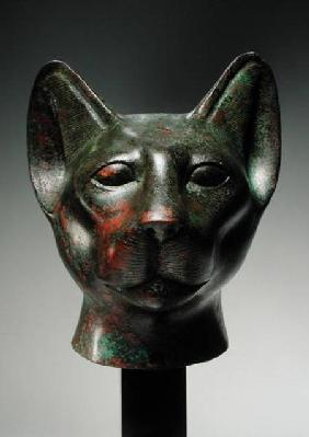 Head of a cat, Late Period