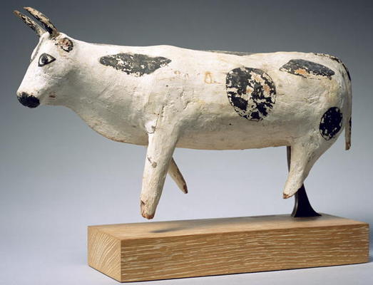 Bull or ox, Middle Kingdom (painted wood) a Egyptian 11th Dynasty