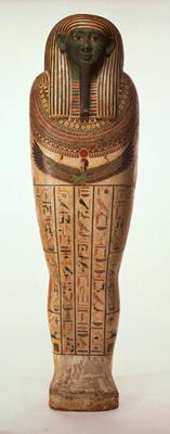 The sarcophagus of Psamtik I (664-610 BC) Late Period (painted wood) (for details see 95060-64) a Egyptian 26th Dynasty