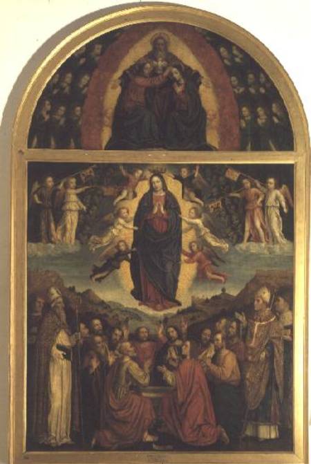 The Assumption (Maria Himmelfahrt) (altarpiece) a eigentl. Ambrogio da Fossano um Bergognone