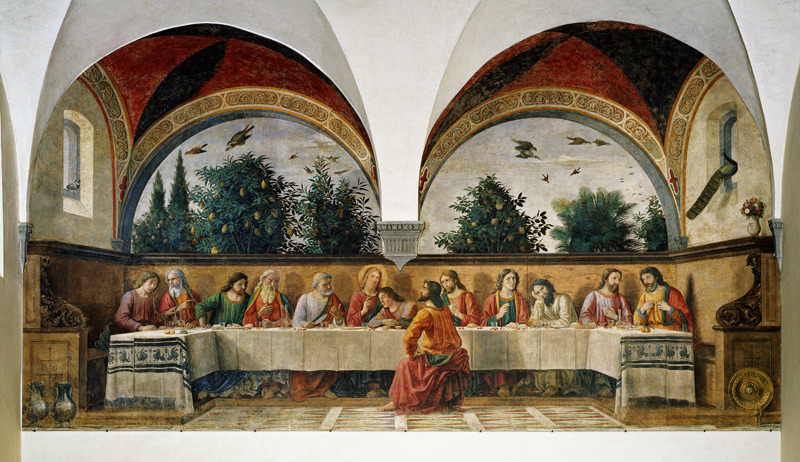 The Last Supper a  (alias Domenico Tommaso Bigordi) Ghirlandaio Domenico