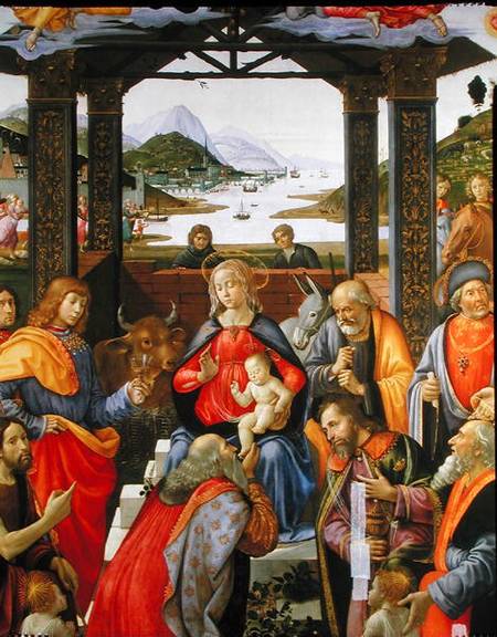 Adoration of the Magi a  (alias Domenico Tommaso Bigordi) Ghirlandaio Domenico