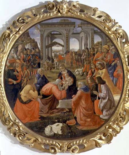 The Adoration of the Magi a  (alias Domenico Tommaso Bigordi) Ghirlandaio Domenico