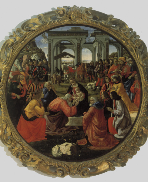 Adoration of the Kings a  (alias Domenico Tommaso Bigordi) Ghirlandaio Domenico