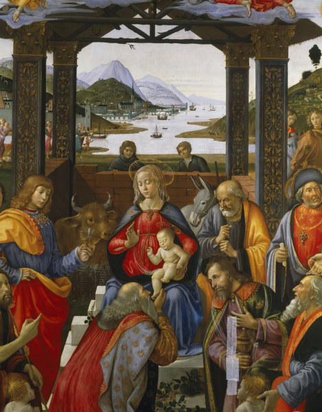 D.Ghirlandaio, Adoration of the Magi a  (alias Domenico Tommaso Bigordi) Ghirlandaio Domenico
