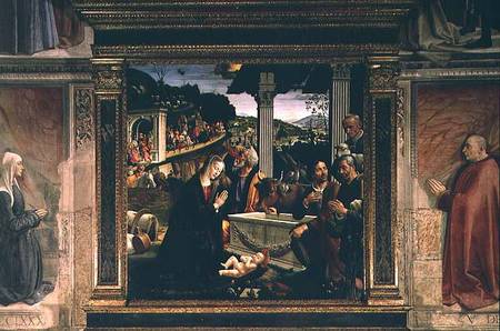 The Birth of Christ a  (alias Domenico Tommaso Bigordi) Ghirlandaio Domenico