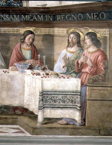 Detail from the Last Supper a  (alias Domenico Tommaso Bigordi) Ghirlandaio Domenico