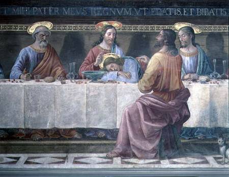 Detail from the Last Supper a  (alias Domenico Tommaso Bigordi) Ghirlandaio Domenico